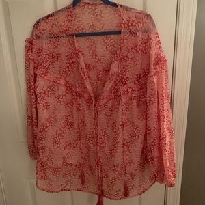 Red/Pink X-Large blouse